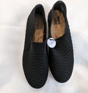 Sonoma Black Mesh Slip On Sneaker Flats Sz 10M. NWOB - Picture 1 of 7