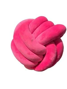 2 Stück!! DreamOn Kissen rosa Knoten 11 Zoll Plüsch gemütlich stilvoll modern einzigartig vielseitig - Bild 1 von 1