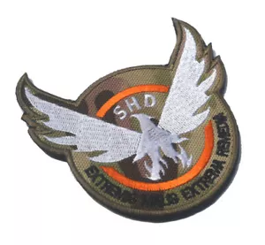 PARCHES BORDADOS DE LA INSIGNIA DEL EJÉRCITO DE EE. UU. THE DIVISION SHD PARCHE DE GANCHO BUCLE *01 - Imagen 1 de 3