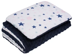 BABY BLANKET PLUS FLAT PILLOW BEDDING SET COT BED PRAM MOSES BASKET LONG - Picture 1 of 2