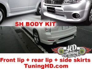 Kit carrocería labio delantero + labio trasero + faldones laterales para subaru forester SH 2008-2012 - Imagen 1 de 19