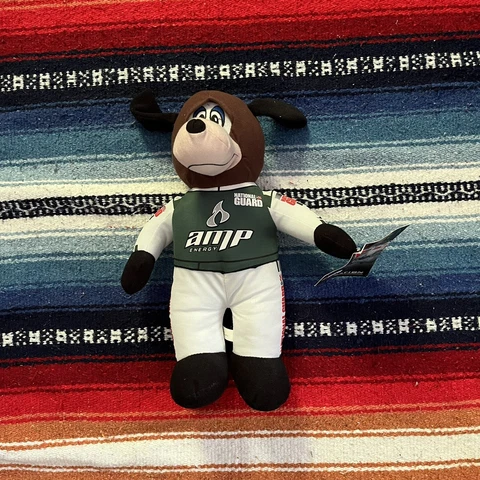 NEW Plush Doll National Guard Amp Energy Mascot #88 Dale Jr Nascar Dog In Suit Cover