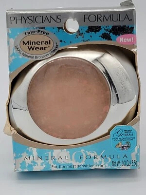 PHYSICIANS FORMULA * PEACHY GLOW * BRONZER 1103C MINERAL NIB bronzing powder - Image 1 of 4