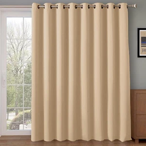 Rose Home Fashion Blackout Sliding Door Curtains, Room Darkening Thermal - Picture 1 of 12