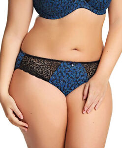 Elomi Jodi High Rise Brief Panty Style EL 4195 Velvet (blue Leopard print)