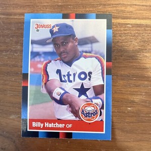 1988 Donruss Baseball Card #261 - Billy Hatcher VAR - Houston Astros