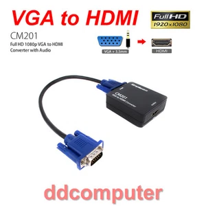Full HD 1080p Converter from VGA to HDMI with Audio Simplecom CM201 - Picture 1 of 4