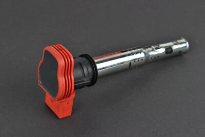 06E905115E Original Audi A4 B6 B7 8E A6 3.2 FSI Ignition Coil Red Spark Plug Cap - Image 1 of 4