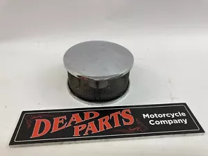 Harley 5.5" chrome round Bendix Zenith air cleaner filter cover - Picture 1 of 5