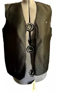 New With Tags USB Smart Vest Fleece Lined Black Size Large - Picture 1 of 8