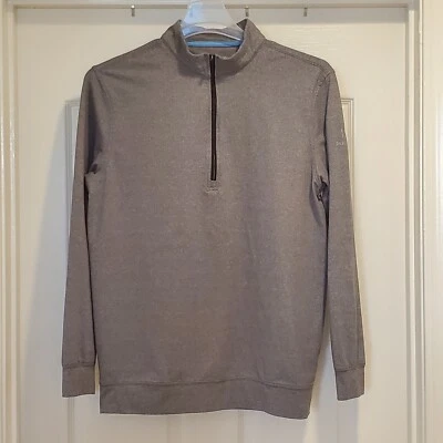 Camisa de golf recta para hombre mediana Serrano CC gris pulóver 1/4 cremallera en muy buen estado  Foto 1 de 4