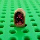 LEGO GEODE cristal gemme AMETHYSTE SEE THRU minéraux roses paillettes minifigurine bijou