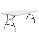 Folding Table Portable Indoor Outdoor BBQ Picnic Party Camping Table 3/4/6/8 FT 