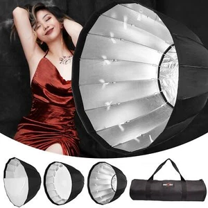 Parabolic Softbox 120cm Bowens Mount S Fit Umbrella Flash Deep Rapid Box  - Picture 1 of 11