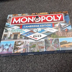 Monopoly Family Game Cambridge Massachusetts USA for Ages 8 and Up - Picture 1 of 3