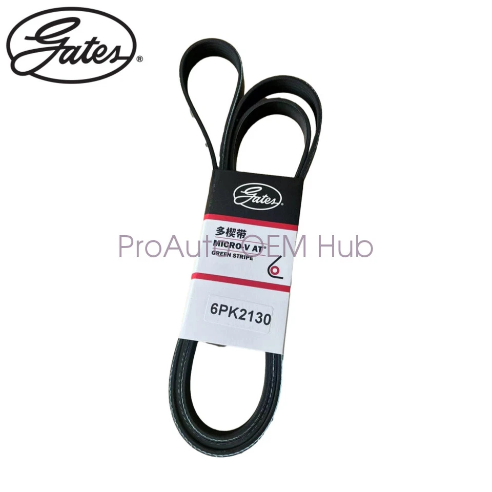 6PK2130 Gates OEM Serpentine Belt For Mercedes-BENZ GLK350 ML350 2013-2015 E350 Foto 1 de 3