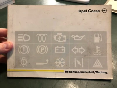 Libretto uso e manutenzione Opel Corsa 08/1993 tedesco auto - Immagine 1 di 4