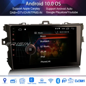 Radio de coche Android 10.0 para TOYOTA COROLLA ALTIS WIFI Navi DAB+Carplay 9" DSP OBD - Imagen 1 de 12