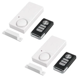 2x Wireless Remote Control Magnetic Sensor Door Warning Safety Burglar Alarm - Imagen 1 de 7