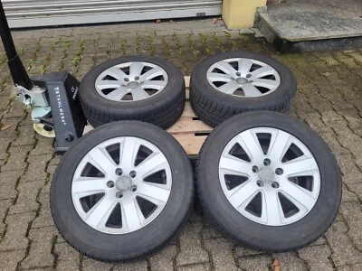 4Winterreifen auf original Alufelgen für Audi A6 ..225/55/R16 99V  - Bild 1 von 4