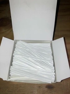 2000 Twist Ties 4" Length White Paper Coated   General Use - Picture 1 of 3