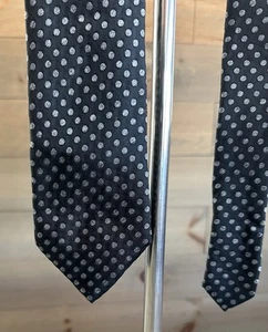 Authentic Armani Collezioni Men's Black Silk Tie - Picture 1 of 5