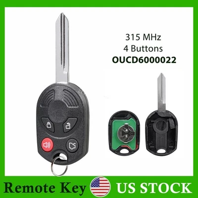For 2007 2008 2009 2010 Lincoln MKX MKZ Remote Key Fob Entry 4B OUCD6000022 - Image 1 of 4