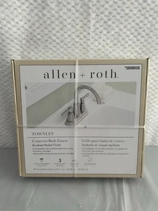 Allen + Roth Townley Mittelset Badewannenarmatur Gebürstetes Nickel Finish (3808626) - Bild 1 von 3