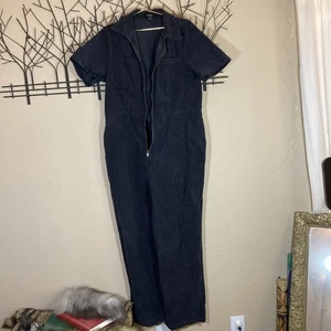 Forever 21 Jumpsuit Damen 0x Denim Reißverschluss Kurzarm Cordrouy - Bild 1 von 10