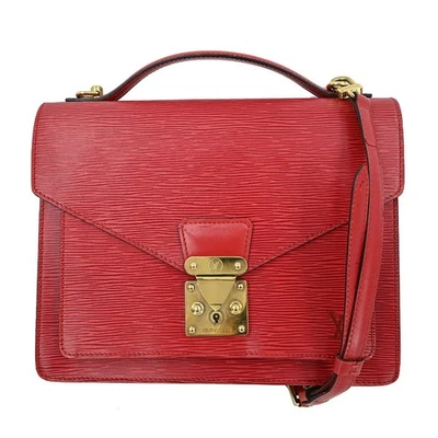 BOLSO DE MANO LOUIS VUITTON MONCEAU 28 ROJO EPI M52127 A20973 YQ03984 BN01 Foto 1 de 4