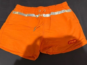 Heron Preston Nylon Swim Short - Orange - Size M - Picture 1 of 9