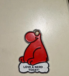 VINTAGE Rare 80s Nerds Candy LOVE A NERD TODAY Rubber Fridge Magnet Official - Bild 1 von 3
