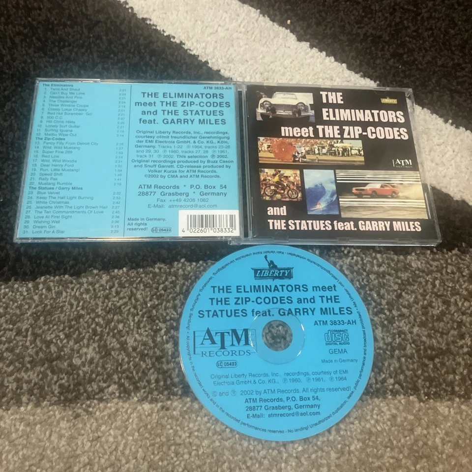 ELIMINATORS MEET ZIP CODES & STATUES CD 31 TRACKS ATM Records 2002 Germany Press - Image 1 of 1