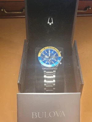 Reloj Hombre Bulova 98A245 Azul Foto 1 de 3