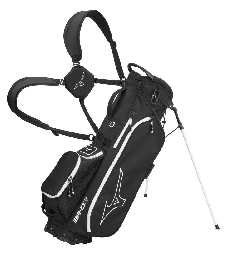 NOVA BOLSA DE GOLFE MIZUNO BR-D3 STAND CARRY, DIVISOR DE 4 VIAS, STAFF ROYAL ou PRETO/BRANCO - Imagem 1 de 1