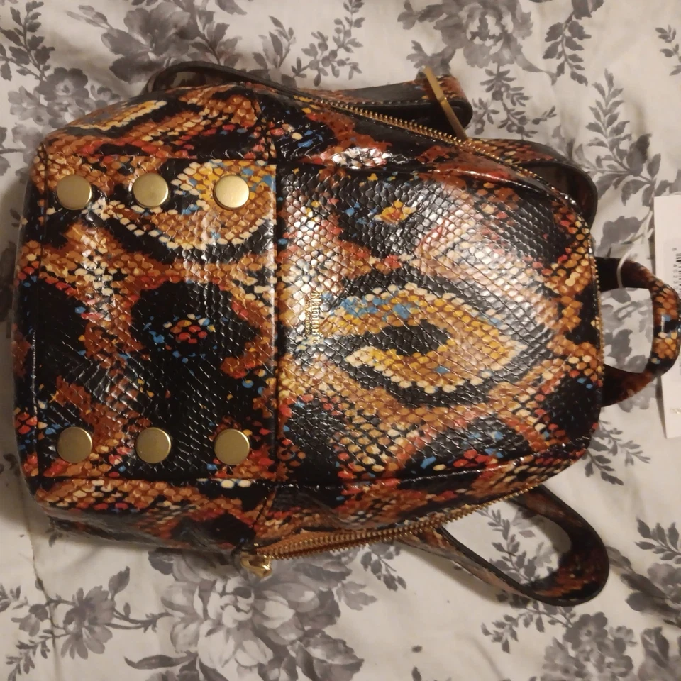 Hammitt Hunter 2 средний ботанический змея кожаный рюкзак Дамская сумка с Ярлыками потрясающий A - Изображение 1 из 4