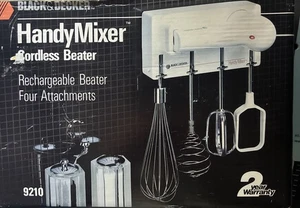 VTG Black & Decker Handy Mixer Cordless Beater 9210 Wall Mount NOS NIB Sealed - Picture 1 of 4