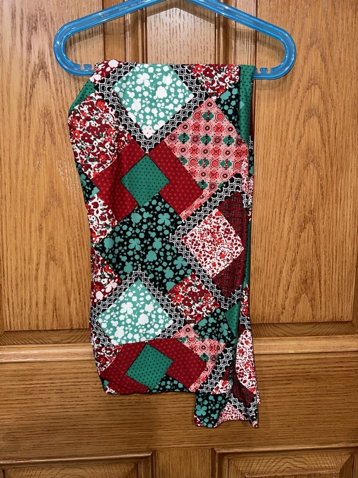 LuLaRoe NUEVO Leggings Vacaciones Navidad Patchwork Edredón TC2 Alto y Curvilíneo 2 Foto 1 de 1