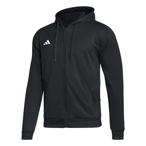 adidas Training Full Zip Hoodie Mens Black Casual Athletic Outerwear HR5160-A - Bild 1 von 2