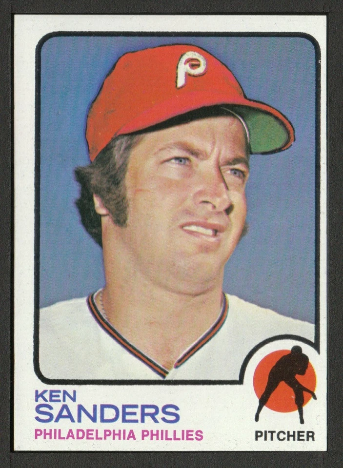 1973 Topps #246 Ken Sanders Philadelphia Phillies nrmt - Image 1 of 1