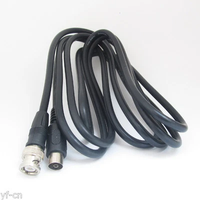 5pcs 9ft BNC Male to TV Pal Female RG-59U Coaxial 75Ω RG Crimp Pigtail Cable - Image 1 of 4