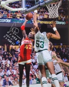 Autographed ARTIS GILMORE 3 Inscriptions Boston Celtics 16x20 Photo with COA - Picture 1 of 1