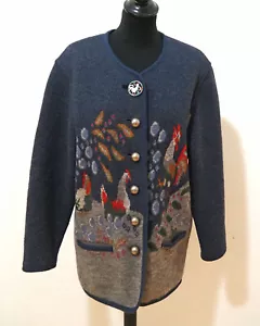 Stapf Damen Trachten Walk Jacke Grösse 40 Schurwolle I868 - Bild 1 von 4