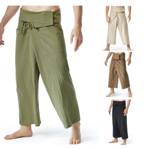 Hose Herren Damen Locker Yoga Harem Freizeithose Oberbekleidung Komfort Freie Größe - Bild 1 von 28