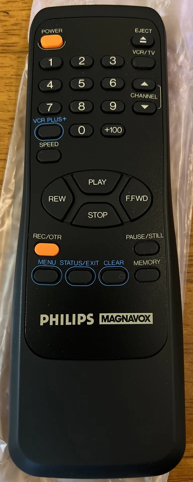 PHILPS MAGNAVOX N9261UD VRX222AT23 Vcr REMOTE CONTROL VRX222AT01 VRX222AT New - Image 1 of 1