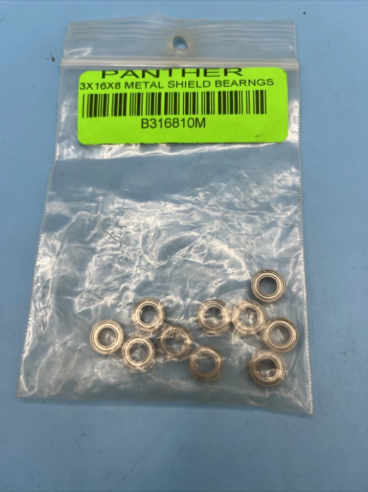 Rodamientos protectores metálicos Panther 3x16x8 B316810M B37 Foto 1 de 1