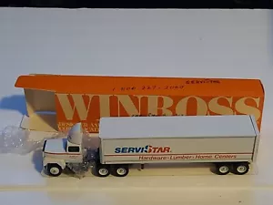 Winross 1/64 Die Cast Truck ServiStar Vintage Semi Tractor Trailer Semi - Picture 1 of 11