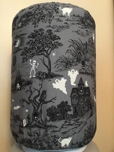 HALLOWEEN GHOST SKELETON GRAVEYARD 5 GALLON WATER COOLER BOTTLE COVER DECORATION - Picture 1 of 2