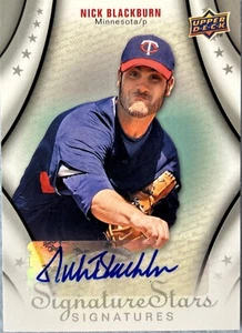 Nick Blackburn 2009 Upper Deck Signature Stars #124 Auto Minnesota Twins - Picture 1 of 6