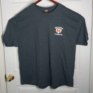 Gildan Ultra Cotton T Shirt Size 3XL Gray Graphic "Molalla Indians" - Picture 1 of 6
